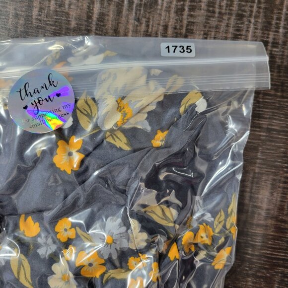 Old Navy Womens XXL Navy Floral Shift Dress 3/4 Sleeve Casual Spring Boho Vibe - Picture 8 of 8